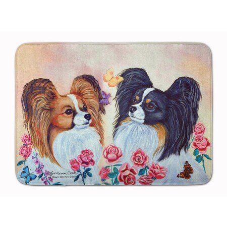 Carolines Treasures Papillon Machine Washable Memory Foam Mat 7272RUG